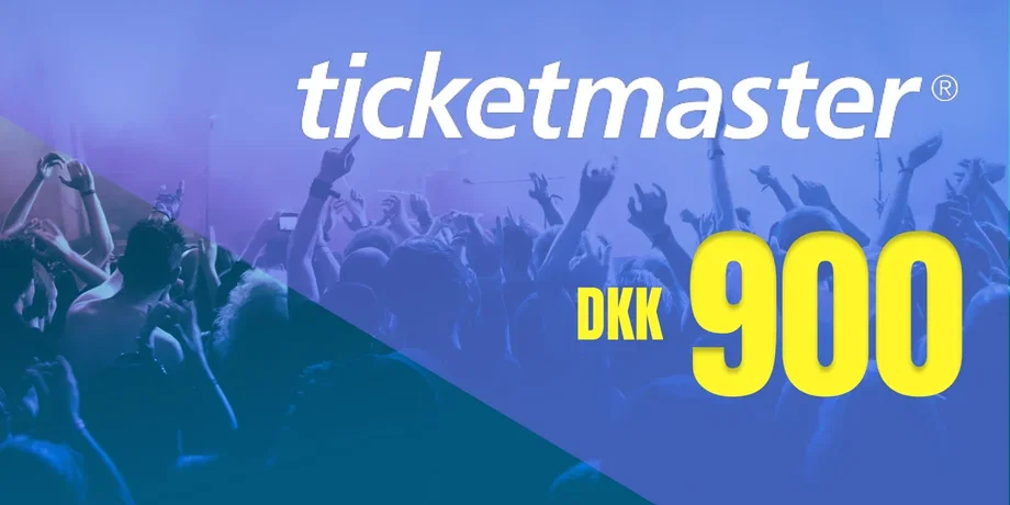 Ticketmaster 900 DKK Gift Card (Denmark) gallery image 2