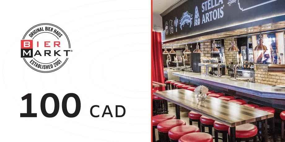 Bier Markt 100 CAD Gift Card (Canada) gallery image 2