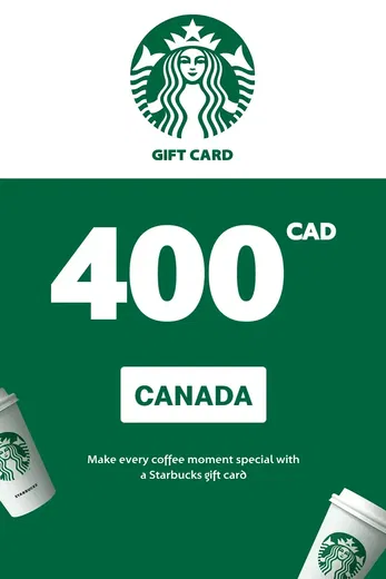 Starbucks 400 CAD Gift Card (Canada) gallery image 2