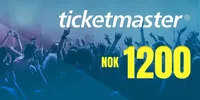 Ticketmaster 1200 NOK Gift Card (Norway) thumb 2