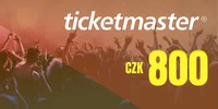Ticketmaster 800 CZK Gift Card (Czech Republic) thumb 2