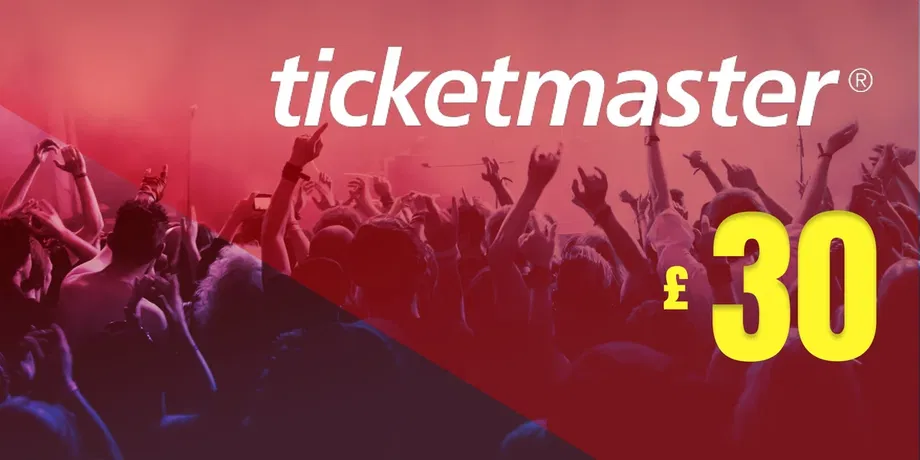 Ticketmaster 30 GBP Gift Card (United Kingdom) gallery image 2