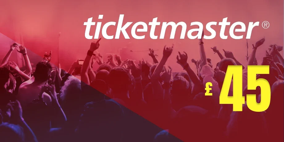 Ticketmaster 45 GBP Gift Card (United Kingdom) gallery image 2