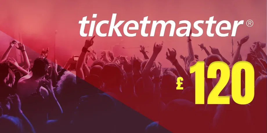 Ticketmaster 120 GBP Gift Card (United Kingdom) gallery image 2