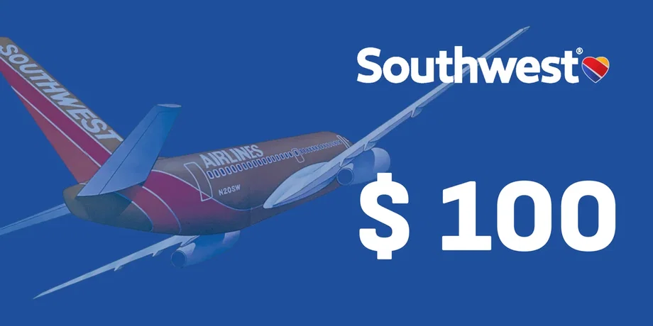 Southwest 100 USD Gift Card (United States) gallery image 2