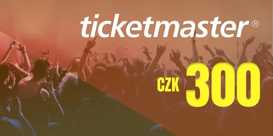 Ticketmaster 300 CZK Gift Card (Czech Republic) gallery image 2