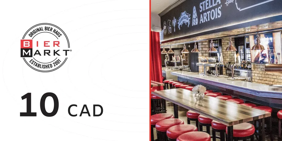 Bier Markt 10 CAD Gift Card (Canada) gallery image 2