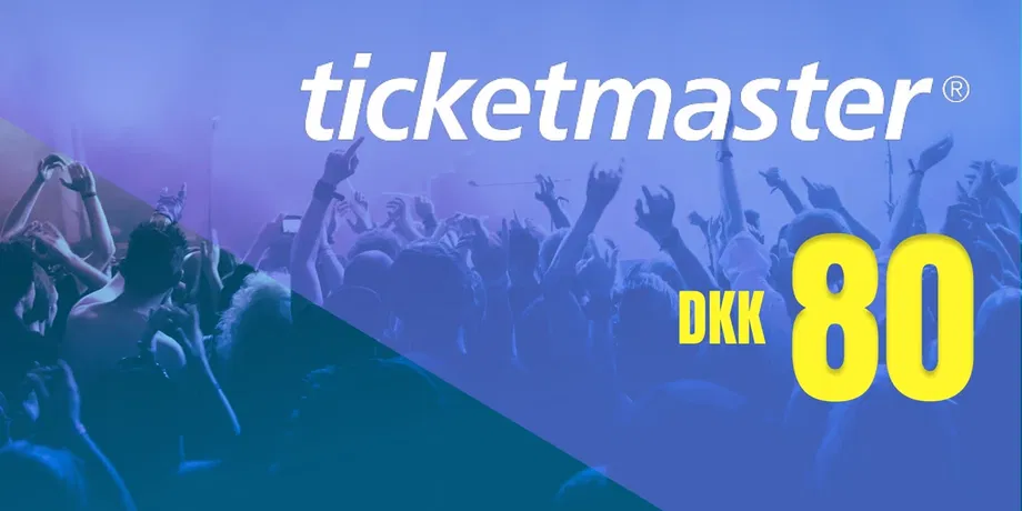 Ticketmaster 80 DKK Gift Card (Denmark) gallery image 2