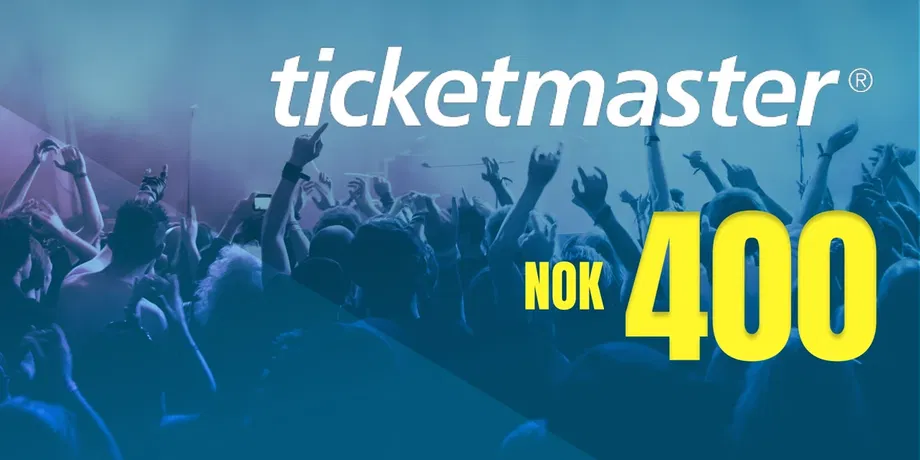 Ticketmaster 400 NOK Gift Card (Norway) gallery image 2