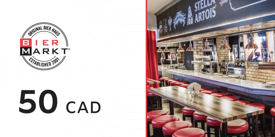 Bier Markt 50 CAD Gift Card (Canada) gallery image 2