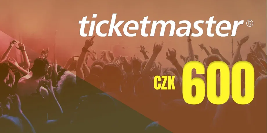 Ticketmaster 600 CZK Gift Card (Czech Republic) gallery image 2