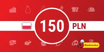Biedronka 150 PLN Gift Card (Poland)