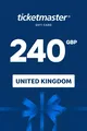 Ticketmaster 240 GBP Gift Card (United Kingdom) thumb 2