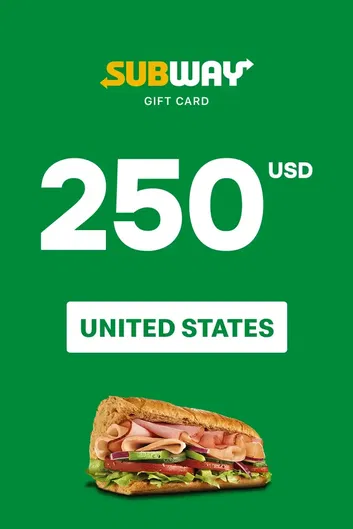 Subway 250 USD Gift Card (United States)