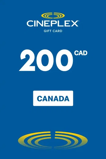 Cineplex 200 CAD Gift Card (Canada) gallery image 2