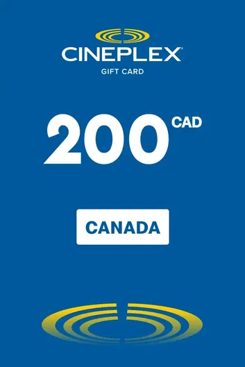 Cineplex 200 CAD Gift Card (Canada)