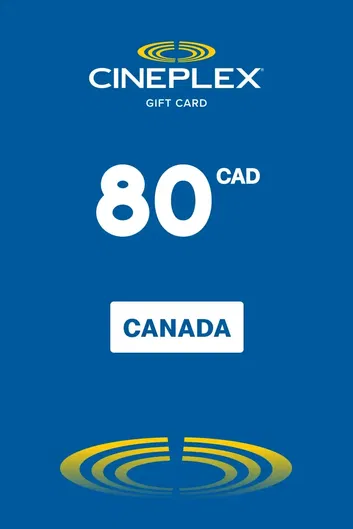 Cineplex 80 CAD Gift Card (Canada)