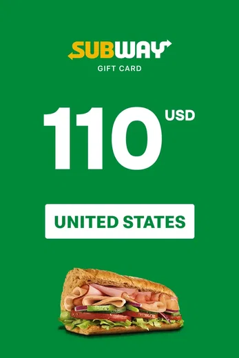 Subway 110 USD Gift Card (United States) gallery image 2