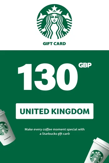 Starbucks 130 GBP Gift Card (United Kingdom) gallery image 2