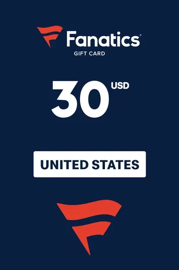 Fanatics 30 USD Gift Card (United States)