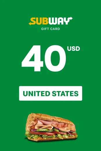 Subway 40 USD Gift Card (United States) gallery image 2