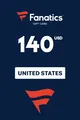 Fanatics 140 USD Gift Card (United States) thumb 2