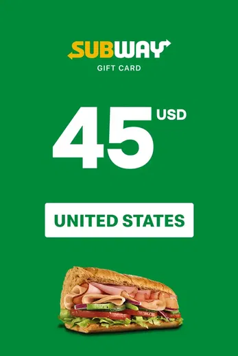 Subway 45 USD Gift Card (United States) gallery image 2