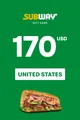 Subway 170 USD Gift Card (United States) thumb 2