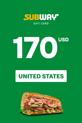 Subway 170 USD Gift Card (United States) gallery image 2