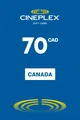Cineplex 70 CAD Gift Card (Canada) thumb 2