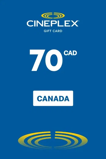 Cineplex 70 CAD Gift Card (Canada) gallery image 2