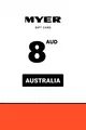 Myer 8 AUD Gift Card (Australia) thumb 2