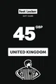 Foot Locker 45 GBP Gift Card (United Kingdom) thumb 2