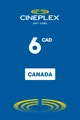 Cineplex 6 CAD Gift Card (Canada) thumb 2