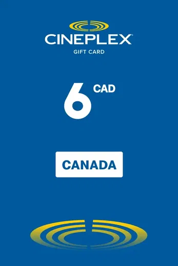 Cineplex 6 CAD Gift Card (Canada) gallery image 2
