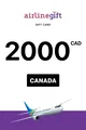 Airline 2000 CAD Gift Card (Canada) thumb 2