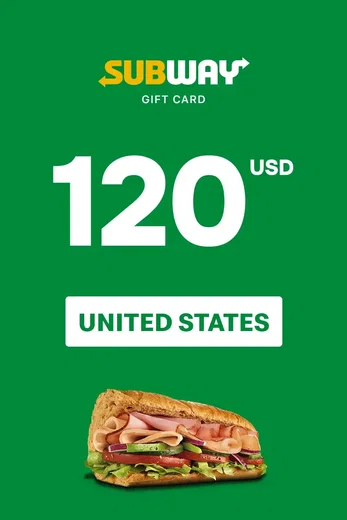 Subway 120 USD Gift Card (United States) gallery image 2