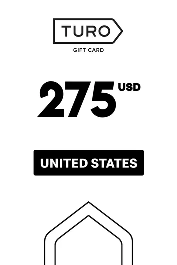 Turo 275 USD Gift Card (United States)