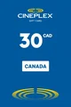 Cineplex 30 CAD Gift Card (Canada) thumb 2