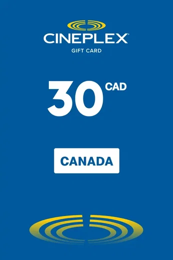 Cineplex 30 CAD Gift Card (Canada) gallery image 2