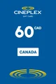 Cineplex 60 CAD Gift Card (Canada) thumb 2