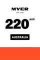 Myer 220 AUD Gift Card (Australia) thumb 2