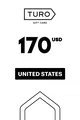 Turo 170 USD Gift Card (United States) thumb 2