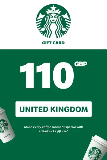 Starbucks 110 GBP Gift Card (United Kingdom) gallery image 2