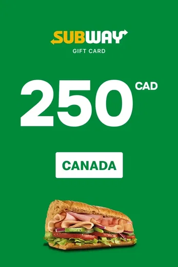 Subway 250 CAD Gift Card (Canada) gallery image 2
