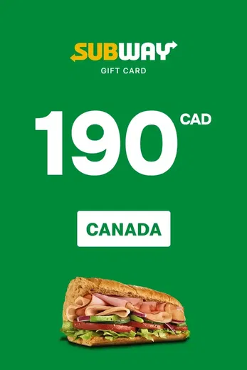 Subway 190 CAD Gift Card (Canada) gallery image 2