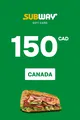 Subway 150 CAD Gift Card (Canada) thumb 2