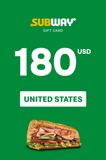 Subway 180 USD Gift Card (United States) gallery image 2