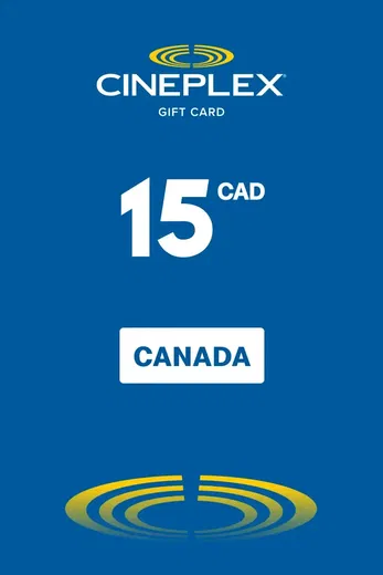 Cineplex 15 CAD Gift Card (Canada) gallery image 2