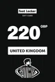 Foot Locker 220 GBP Gift Card (United Kingdom) thumb 2